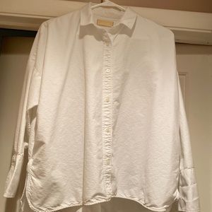 Everlane Japanese Oxford Square Shirt White 6